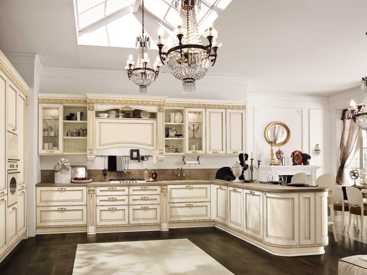 Кухни классические светлые