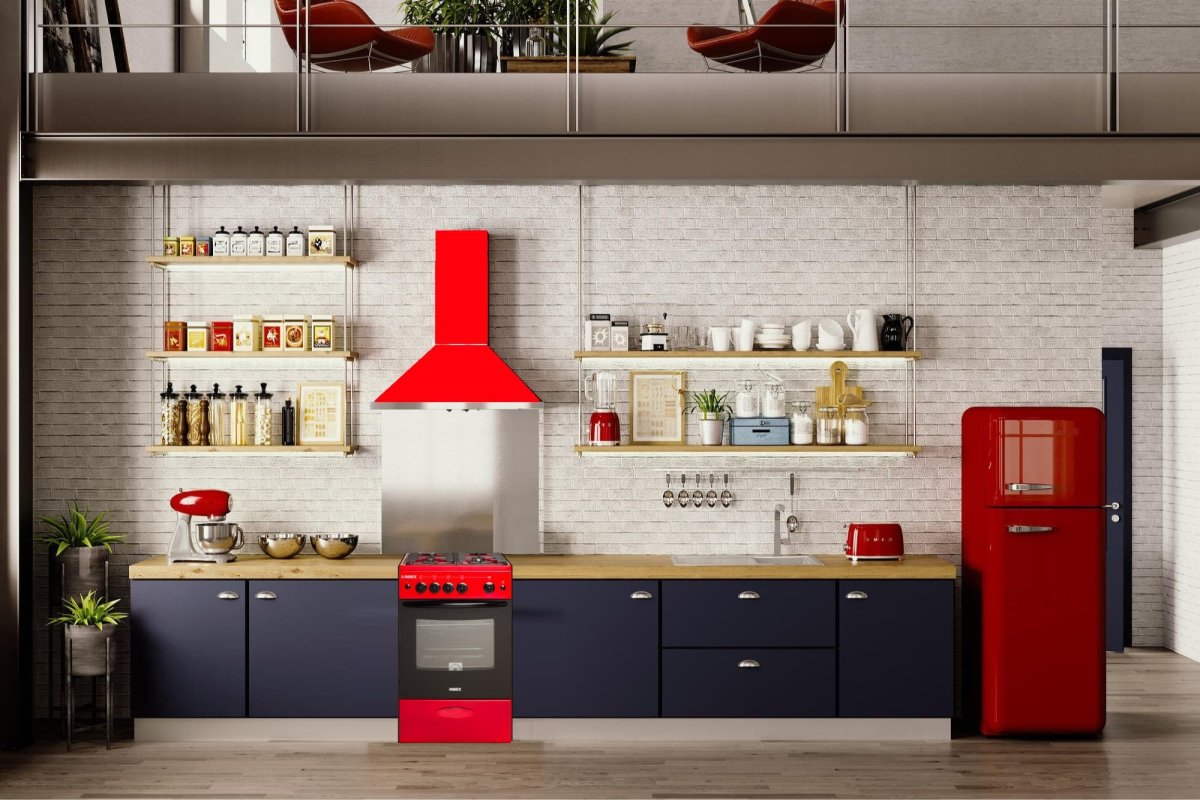 Техника Смег в интерьере кухни