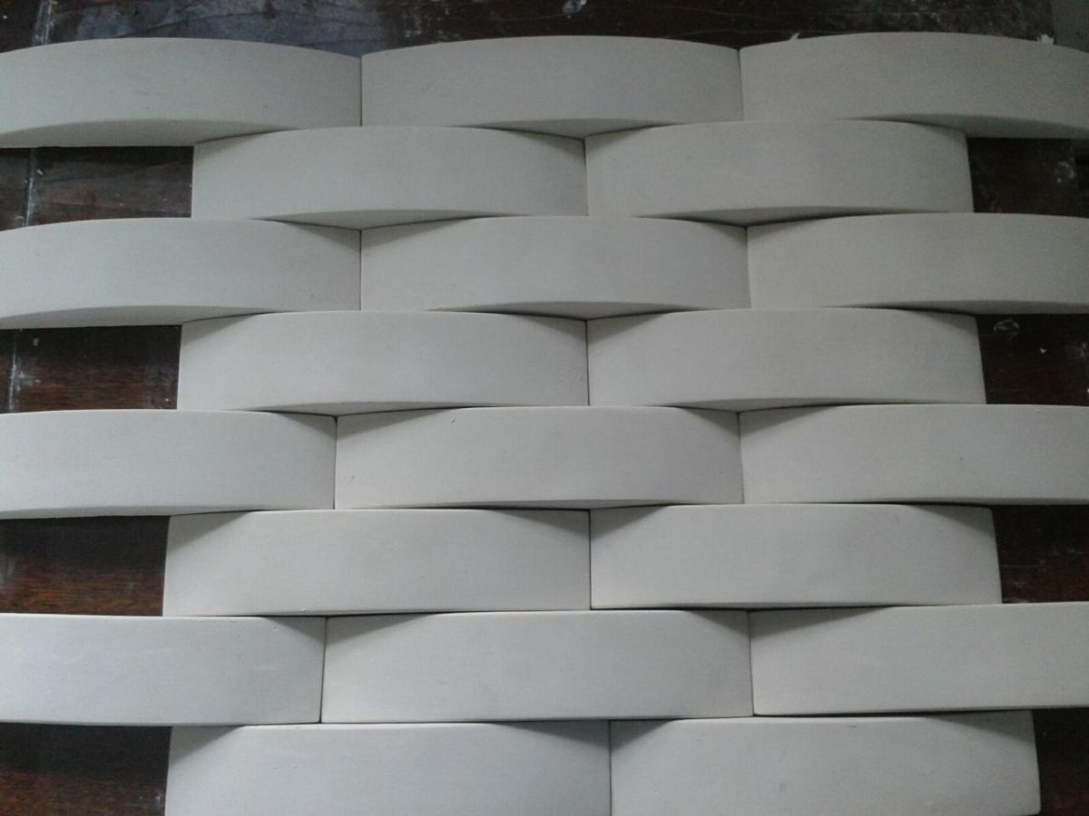 Кирпич волна гипсовый