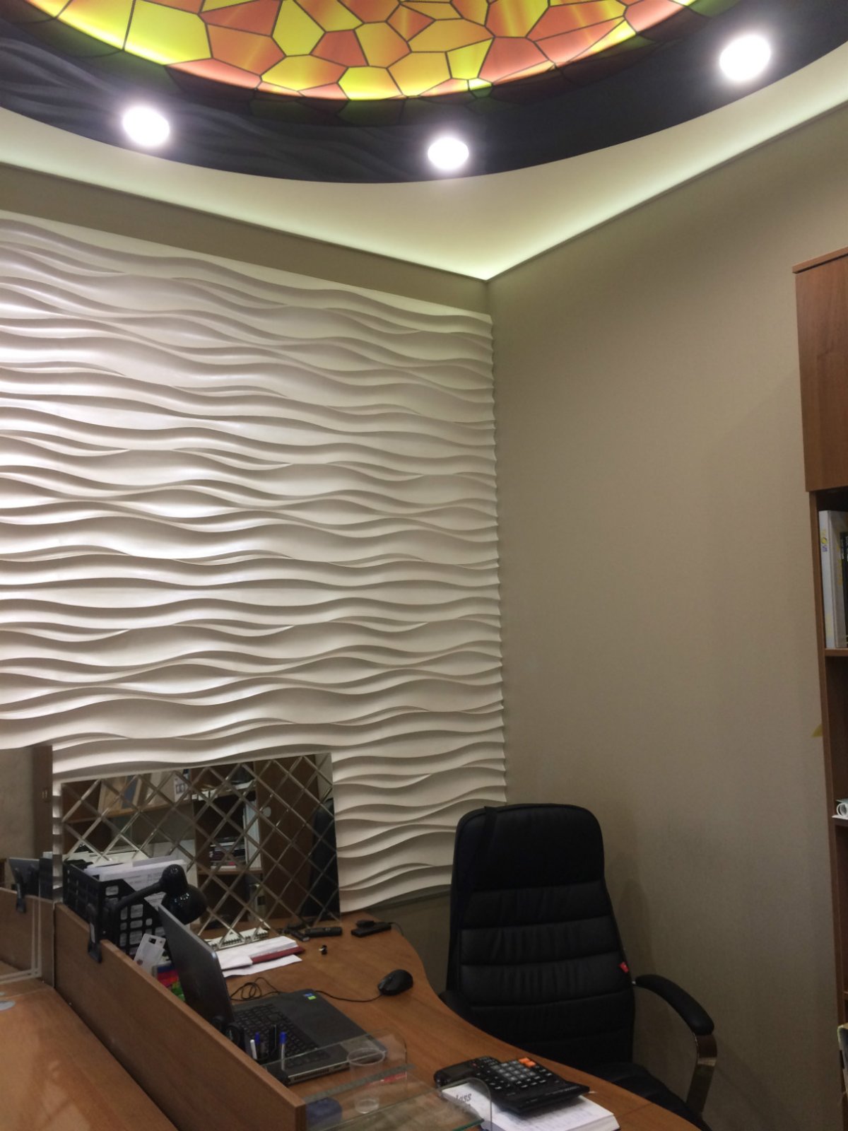 3d гипсовая панель "волна Атлантика"