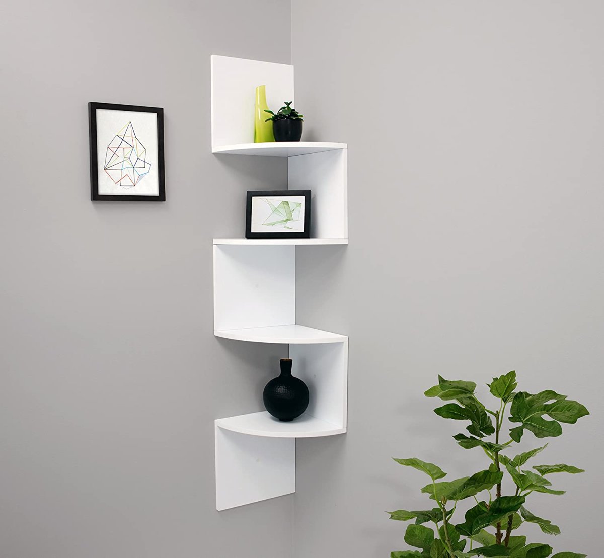 Угловая полка Corner Wall Mount Shelf Floating