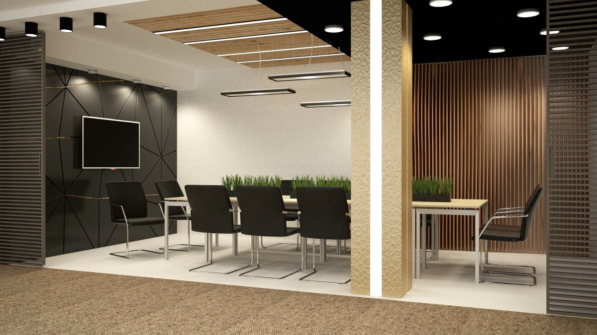 Отделка стен кабинета руководителя