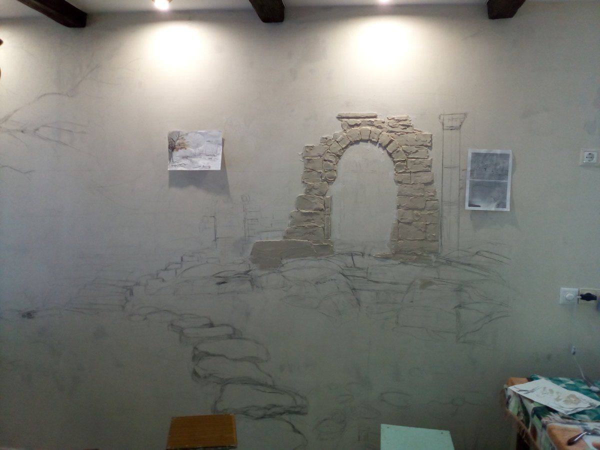 Барельеф состаренный