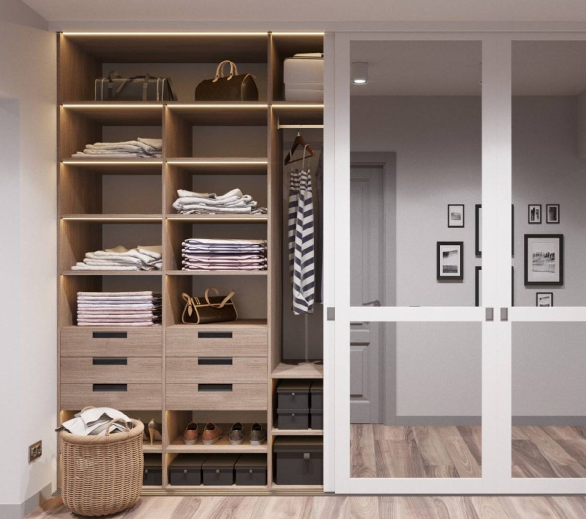 Гардеробная Скандинавия