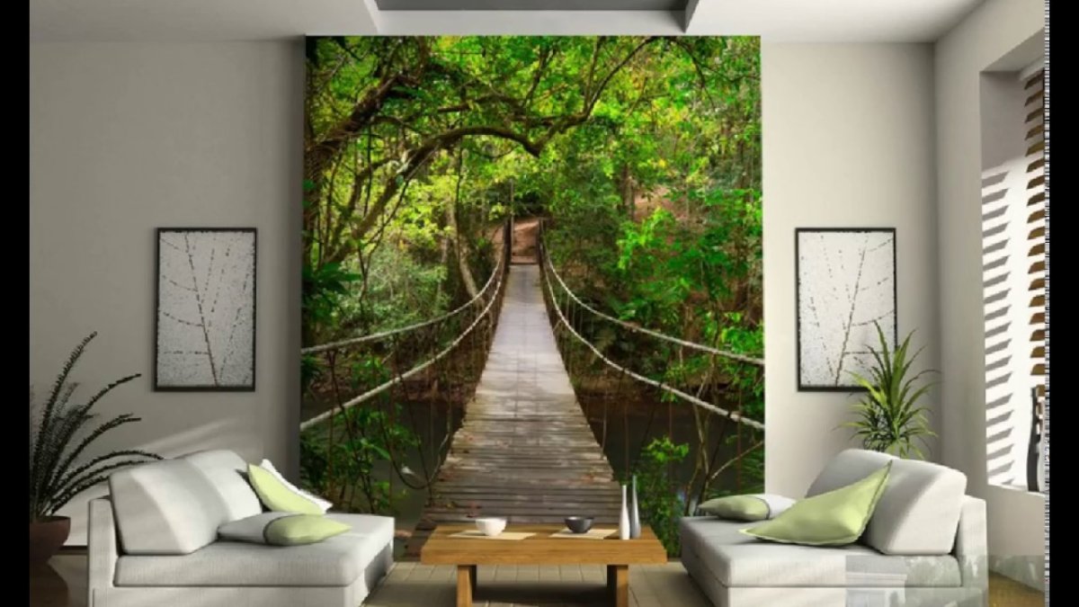 Фотообои с перспективой в интерьере