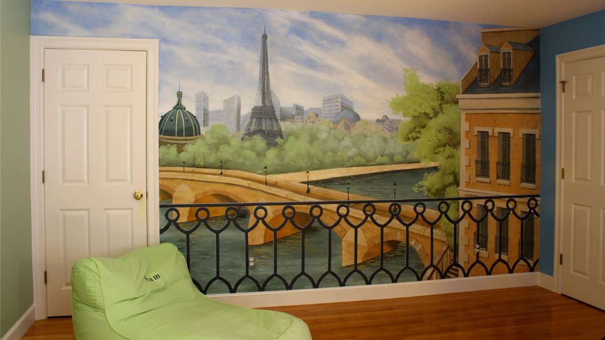 Городская живопись на стенах