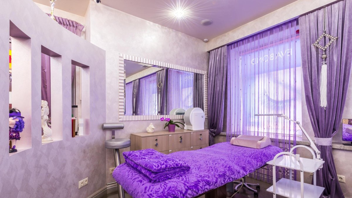 Кабинет в сиреневом цвете