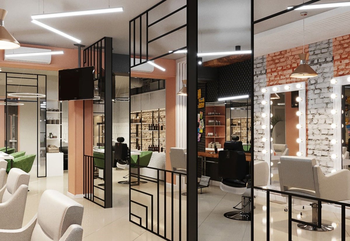 Перегородки в парикмахерской