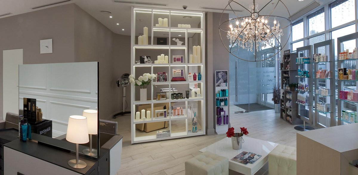 Перегородки в салоне красоты