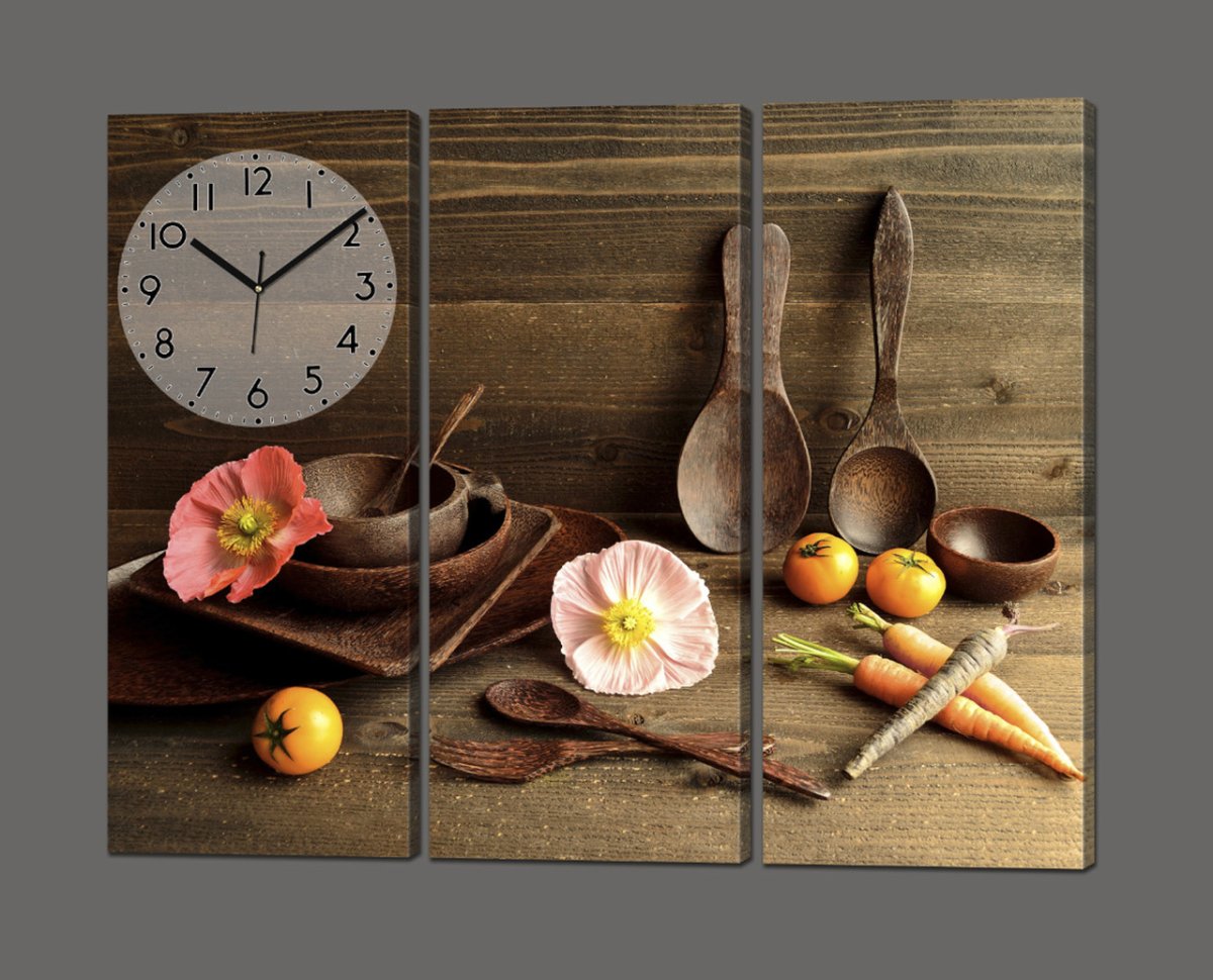 Модульная картина с часами
