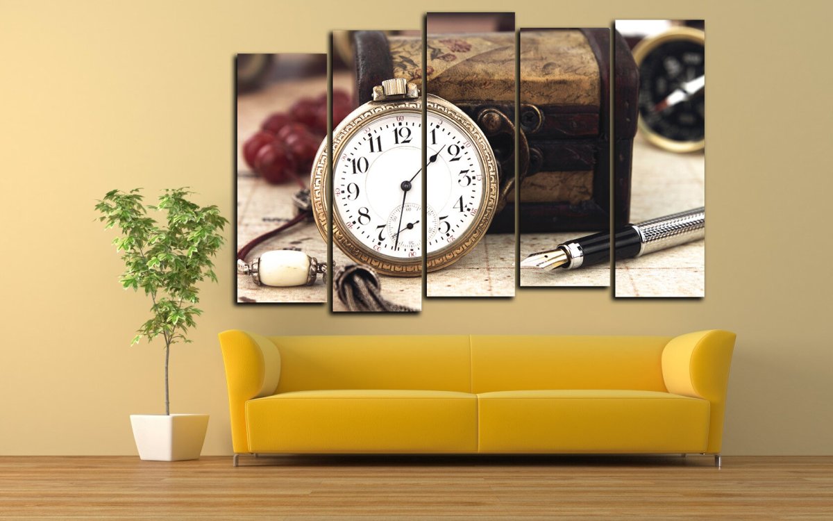 Модульная картина с часами
