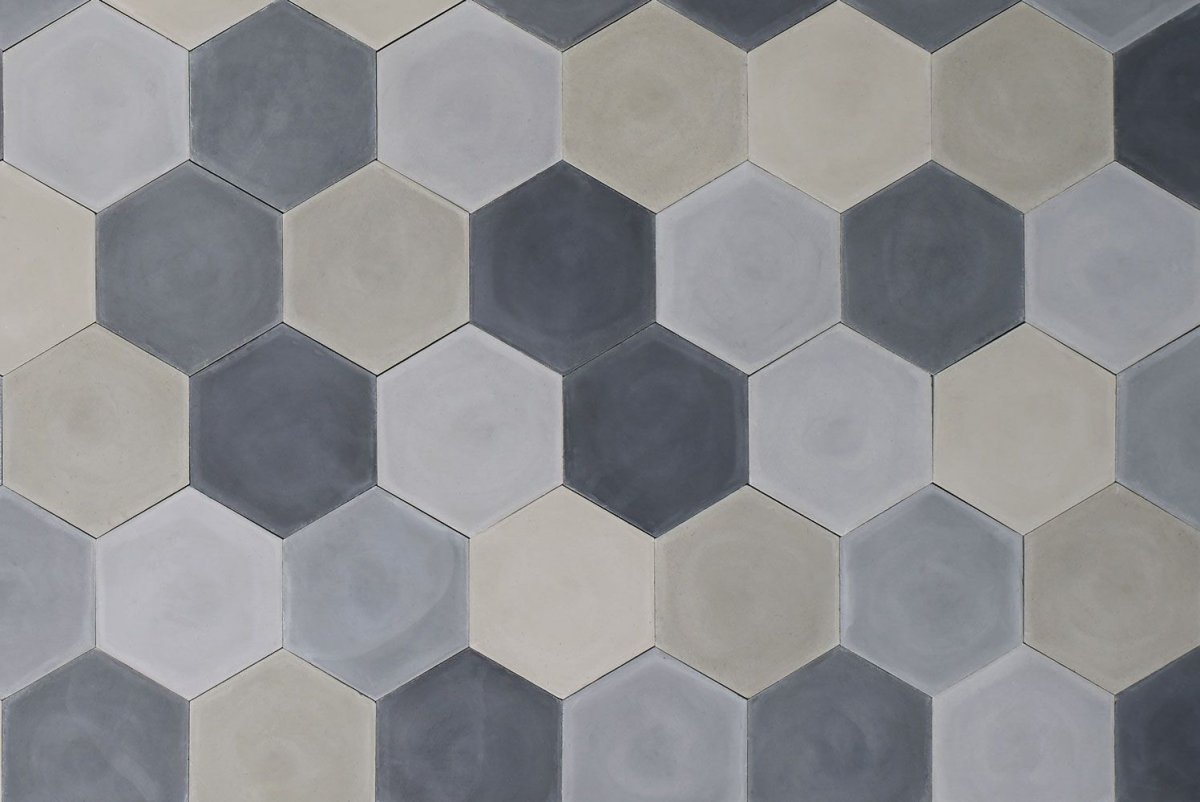Oset Hexagon плитка Iris hex Grey