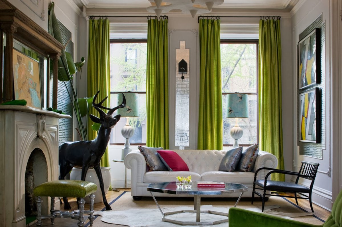 Бритиш Грин цвет в интерьере