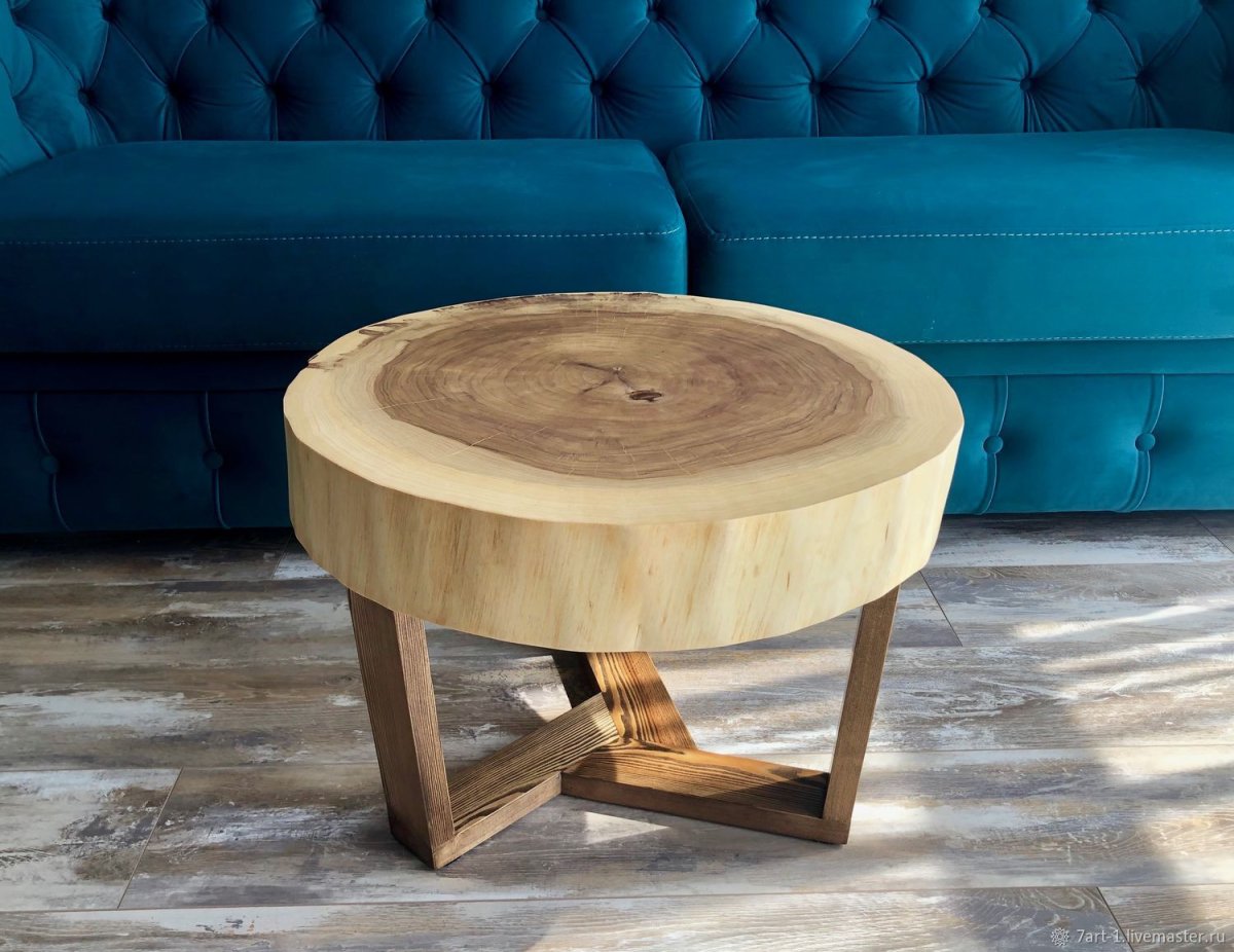 Кофейный столик из спила