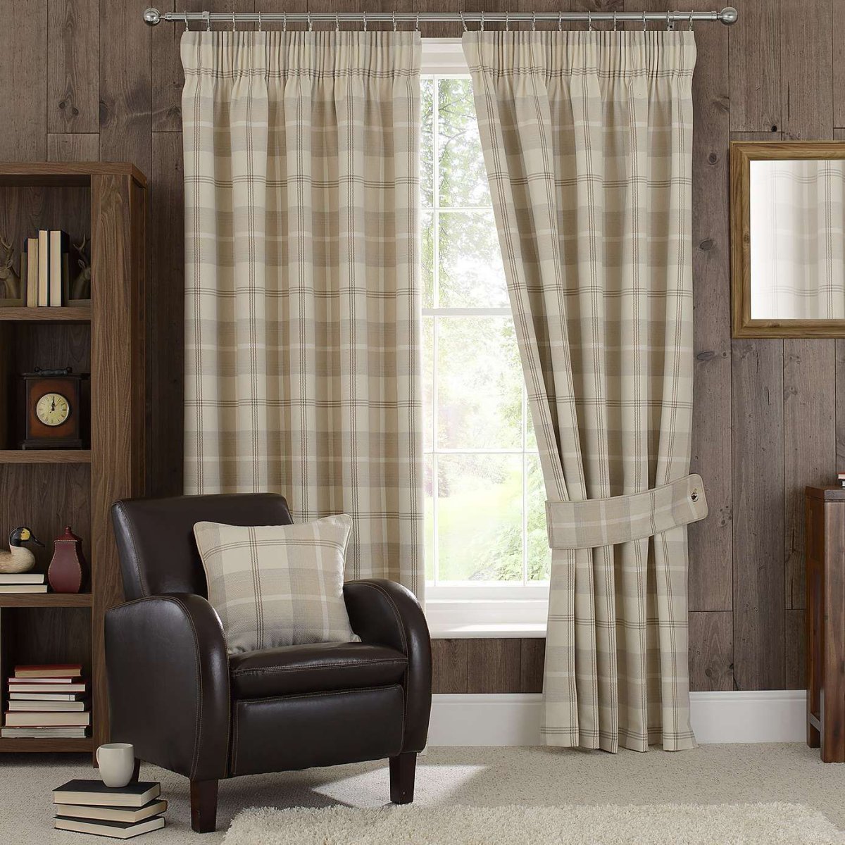 Клетчатые шторы икеа