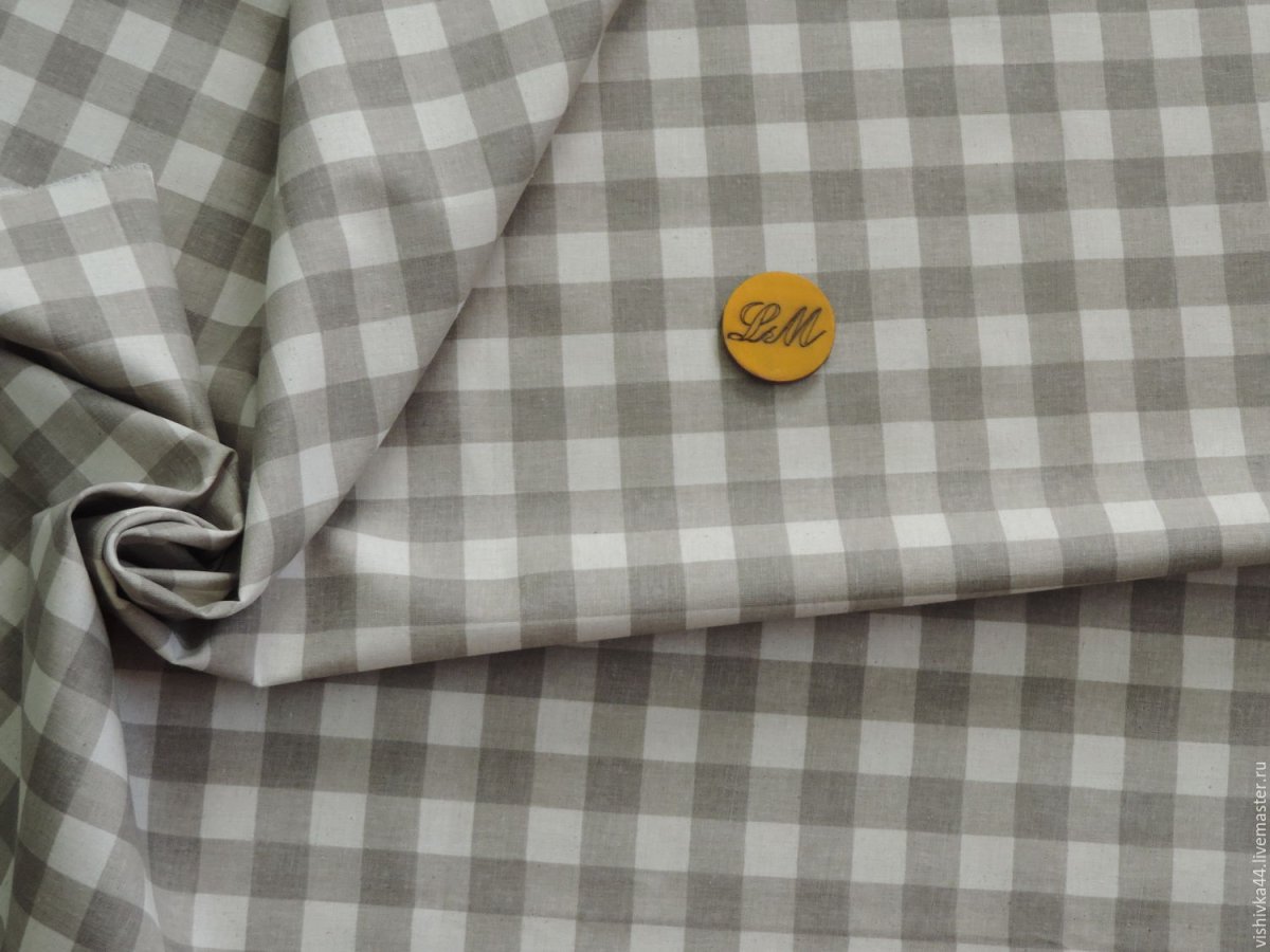 Шторка для душа в клетку