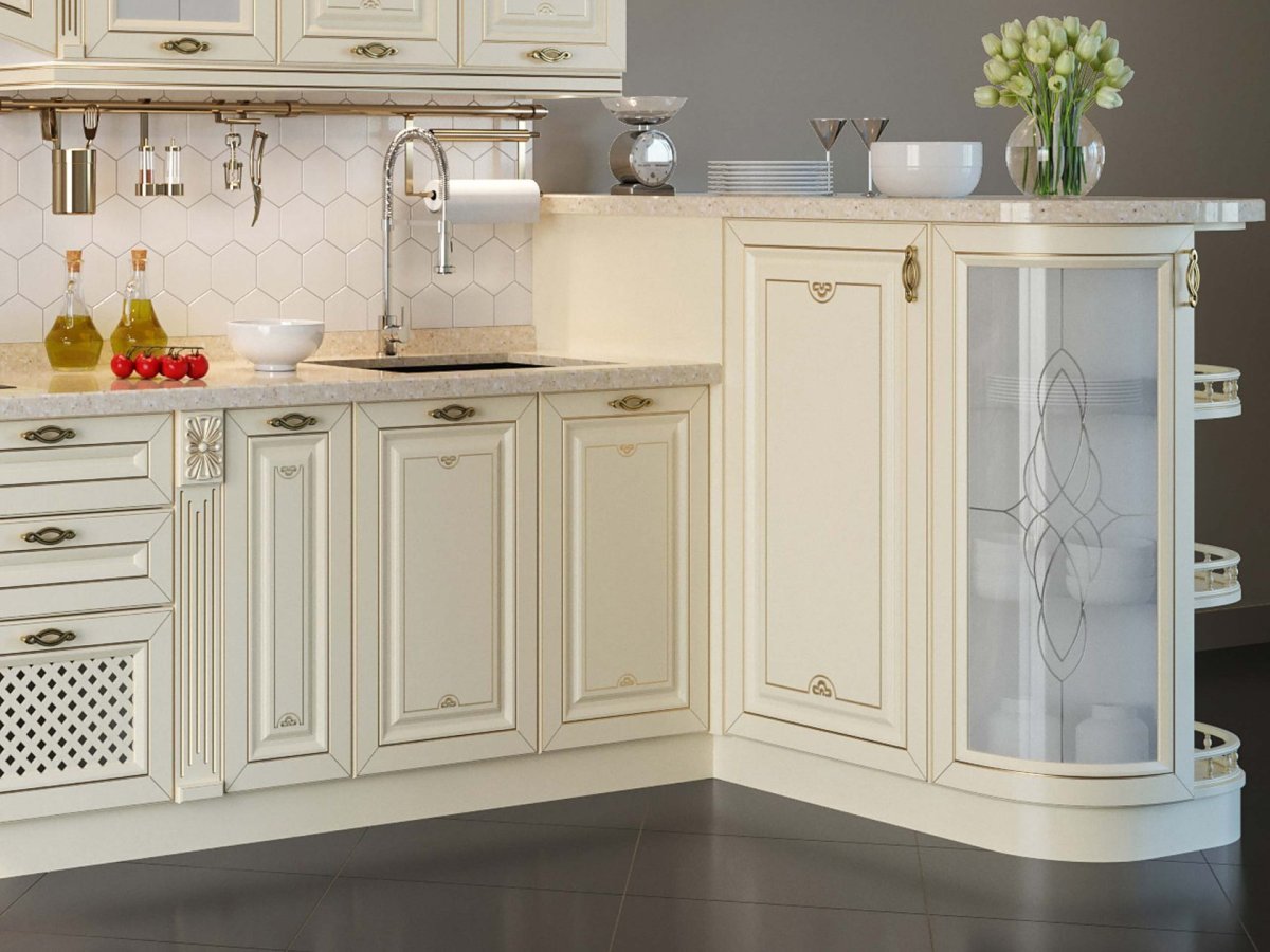 Кухня МДФ патина классика 2020