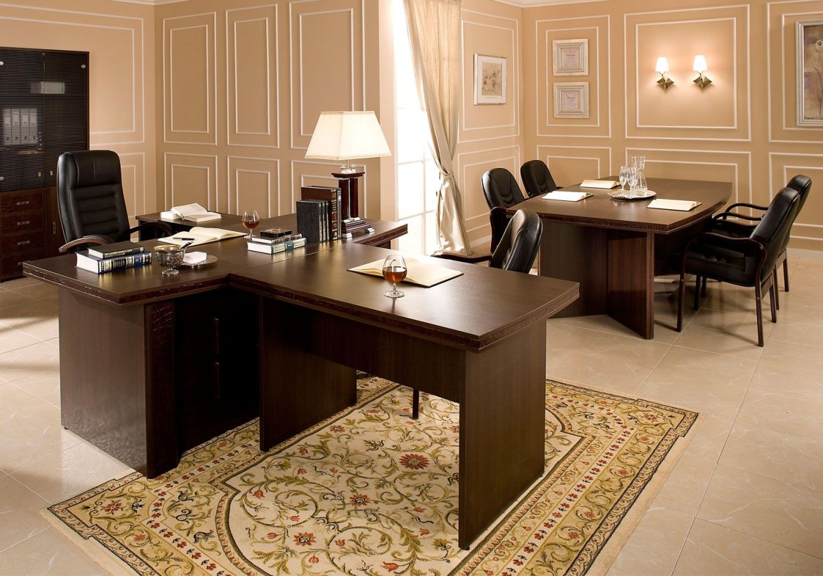 3d визуализация кабинет руководителя