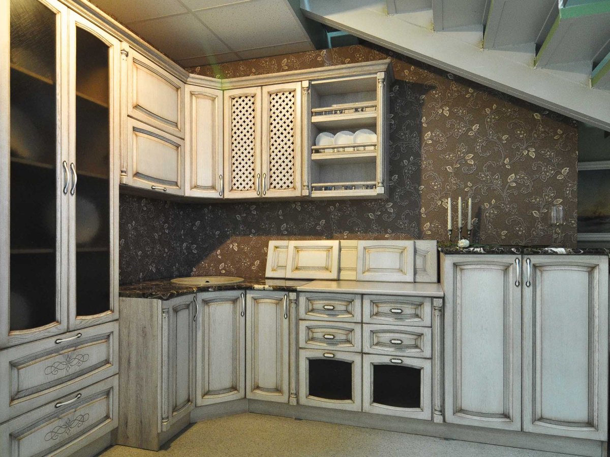 Кухня с патиной