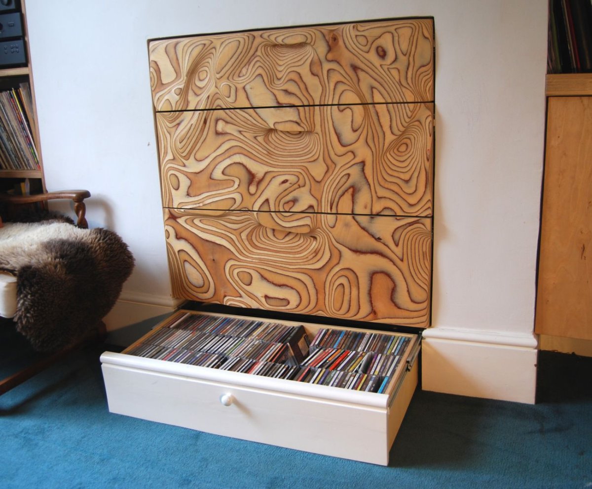 Открытые шкафы из фанеры