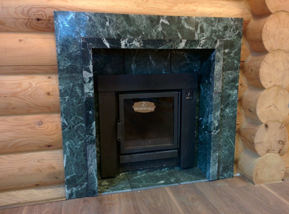 Отделка топки банной печи