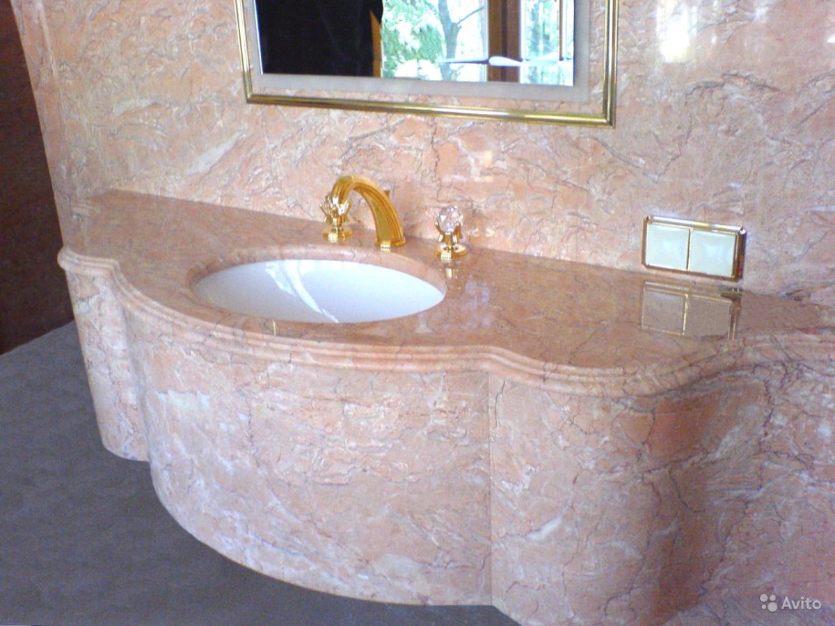 Каменная ванная Оникс кварц