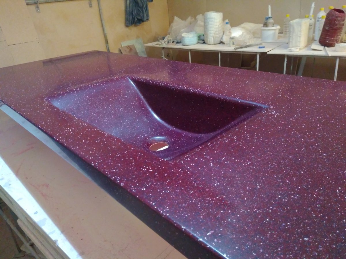 Жидкий камень для столешницы