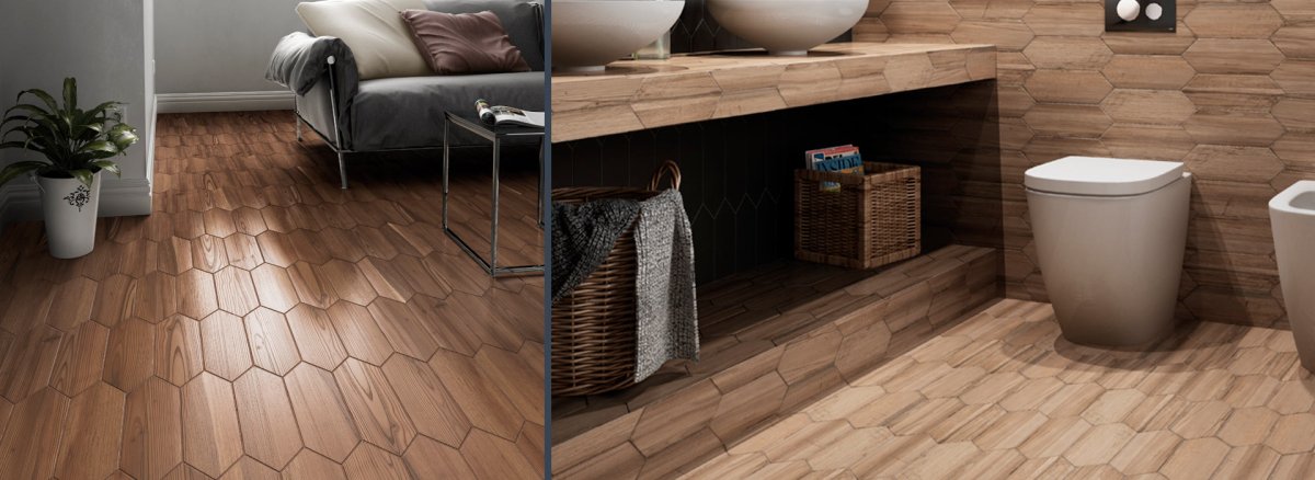 Керамогранит Stil Innova стайл Вуд американский орех 900х150х10,5