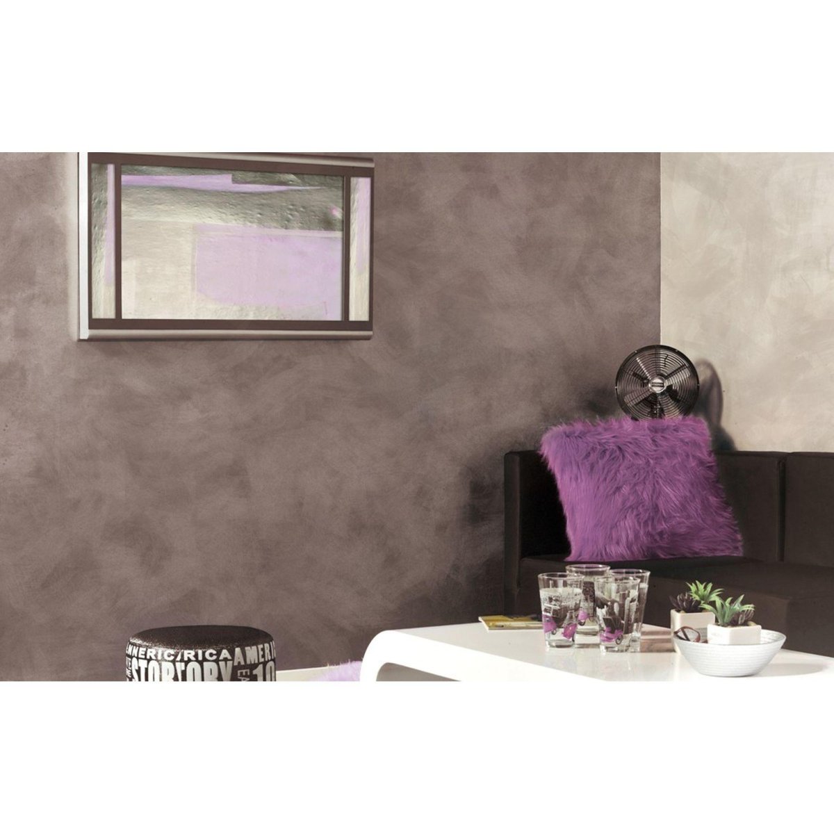 Декоративная краска для стен с эффектом шелка белая