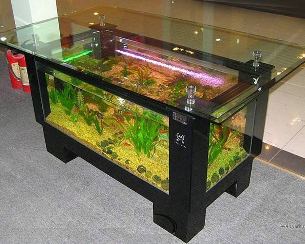 Стол аквариум
