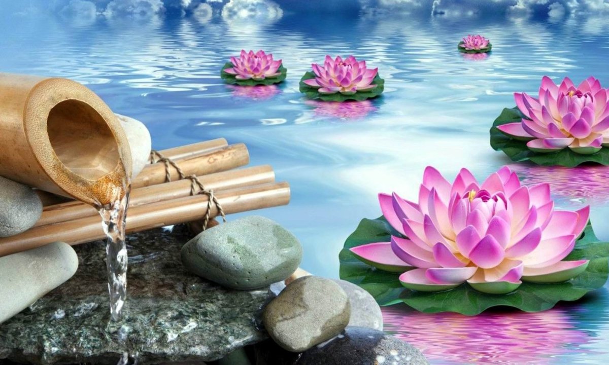 Панно из декоративного камня на стене