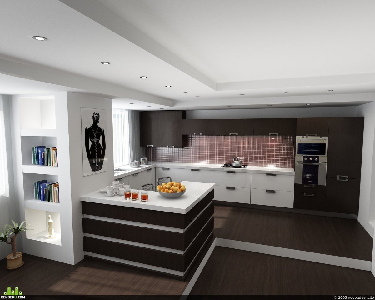 Кухня гостиная