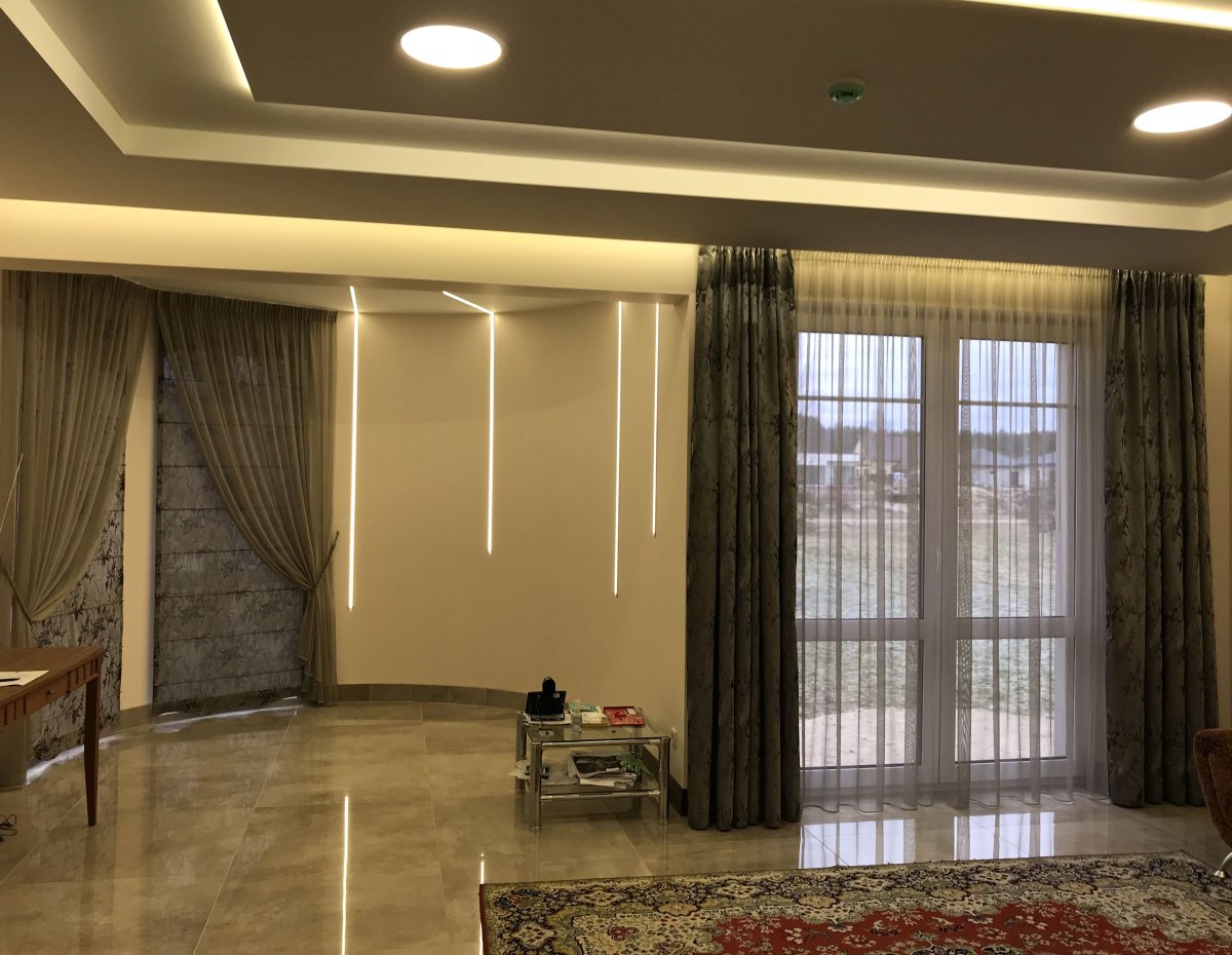 Шторы в интерьере спальни