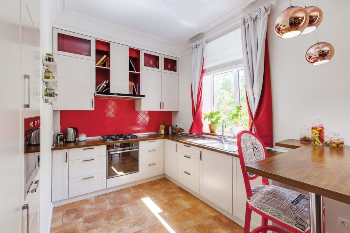 Кухня с эркером п44т Лорето