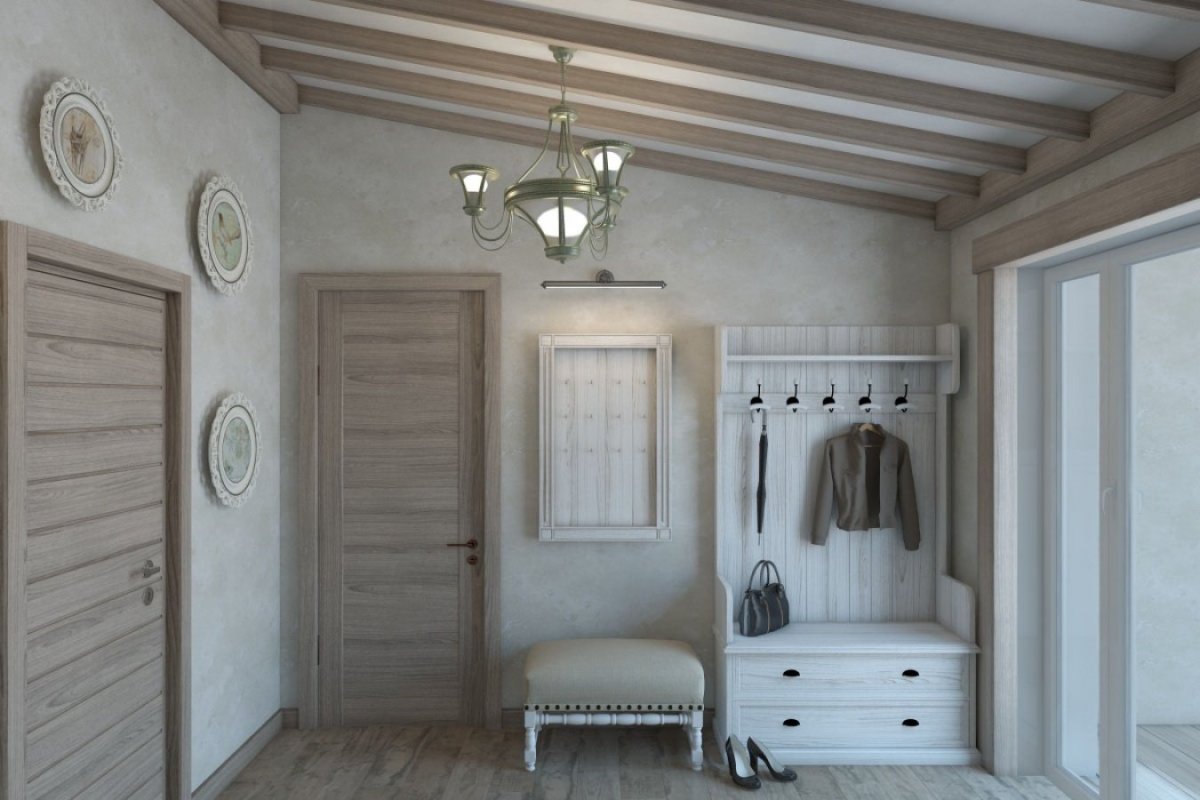 Прихожая в стиле Кантри