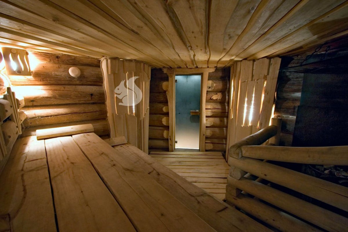 Отделка парной необрезной доской