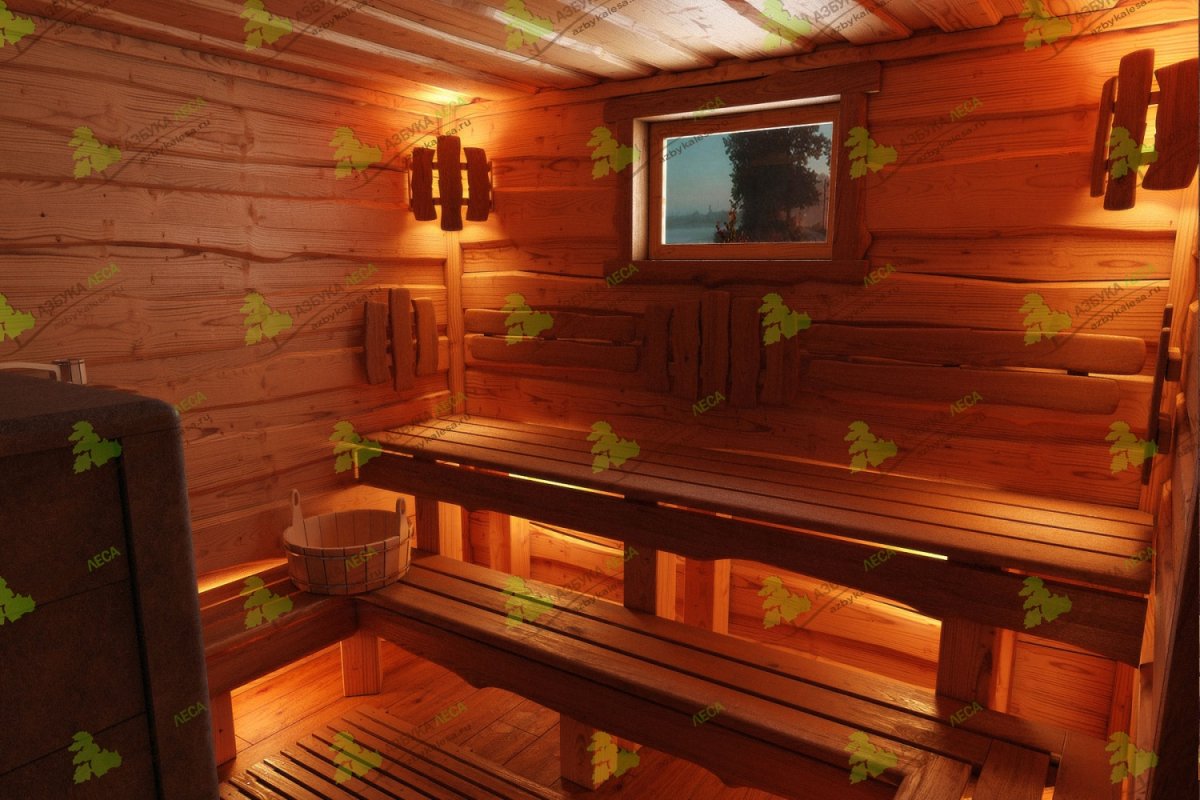 Липовый блок-Хаус с лыком