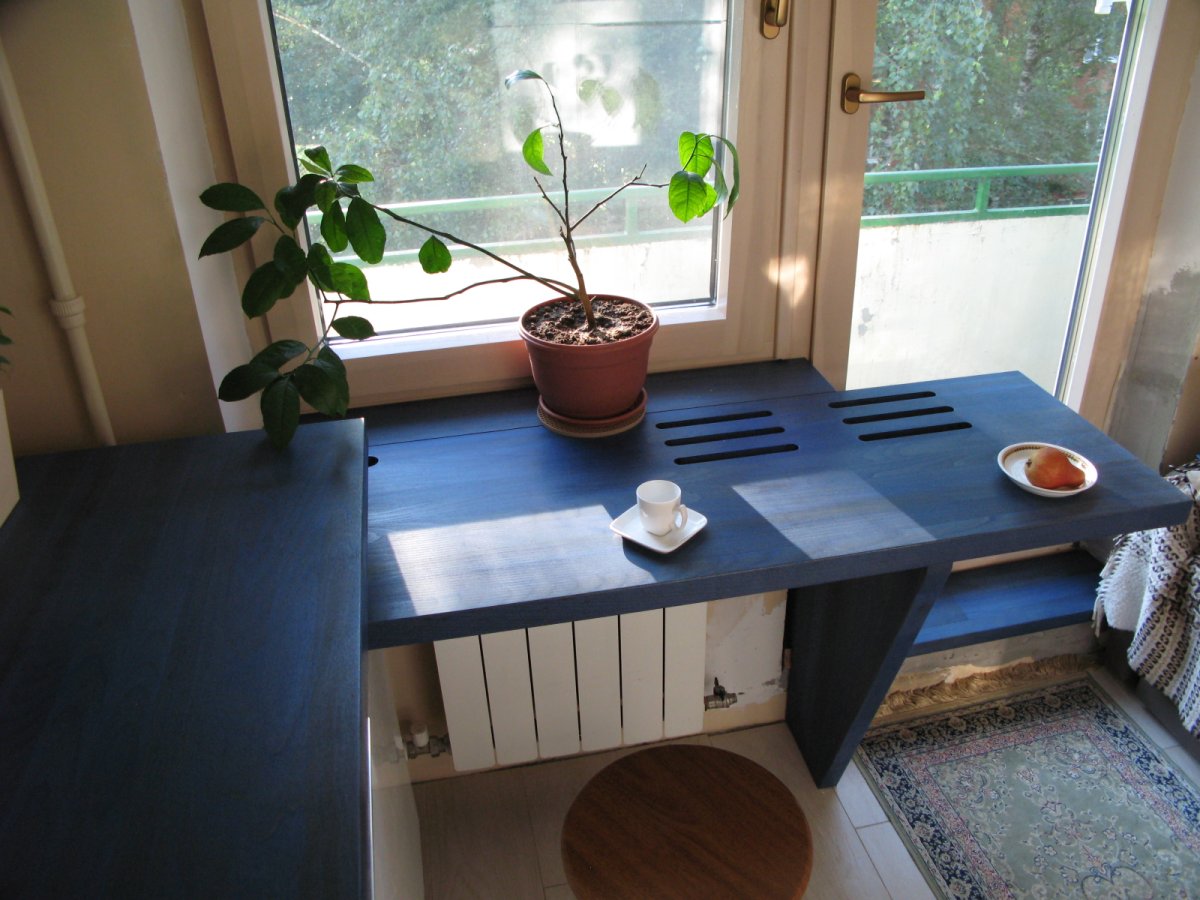 Кухня хрущевка подоконник столешница