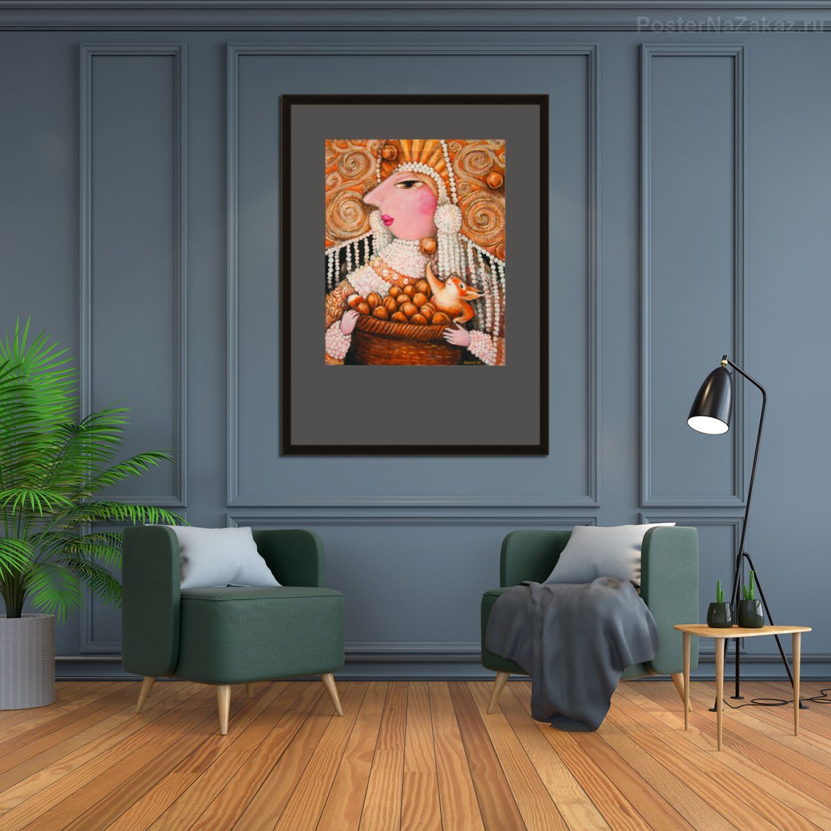 Интерьер для визуализации картин