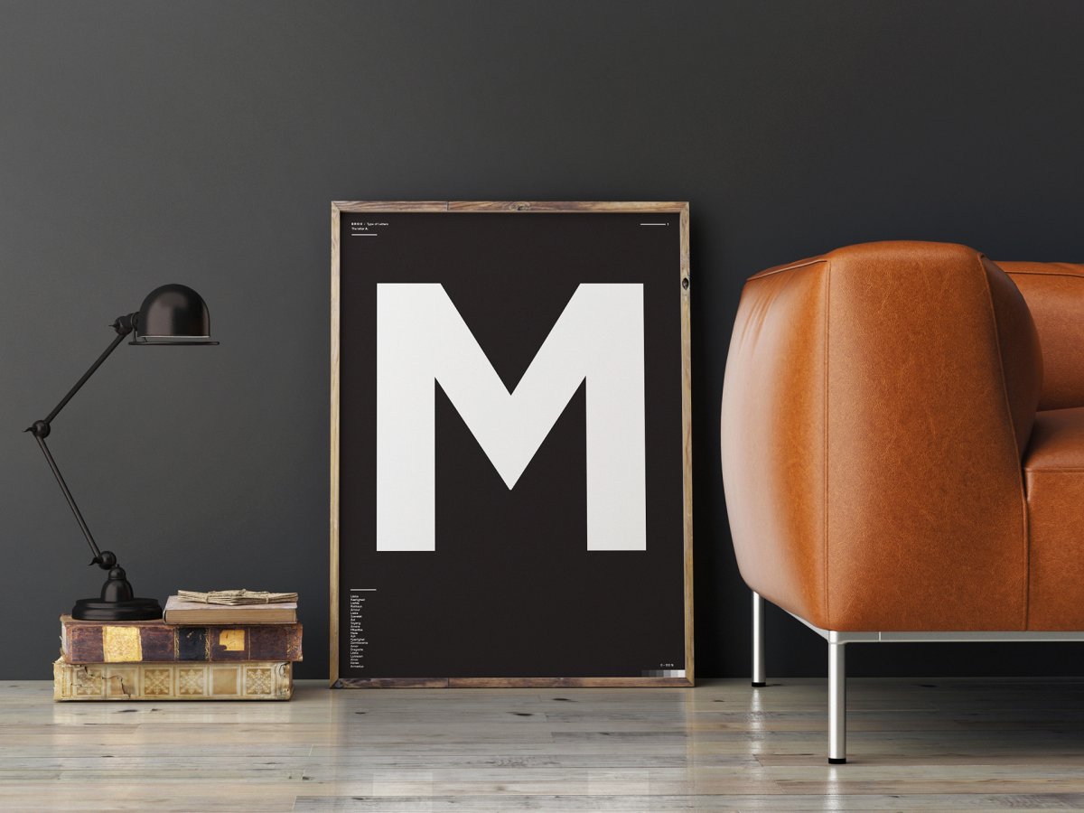 Типографика в интерьере