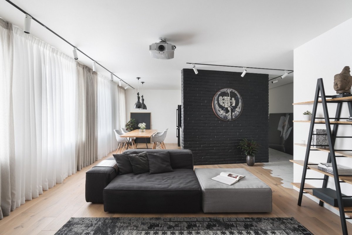 Асимметрия в стиле интерьеров