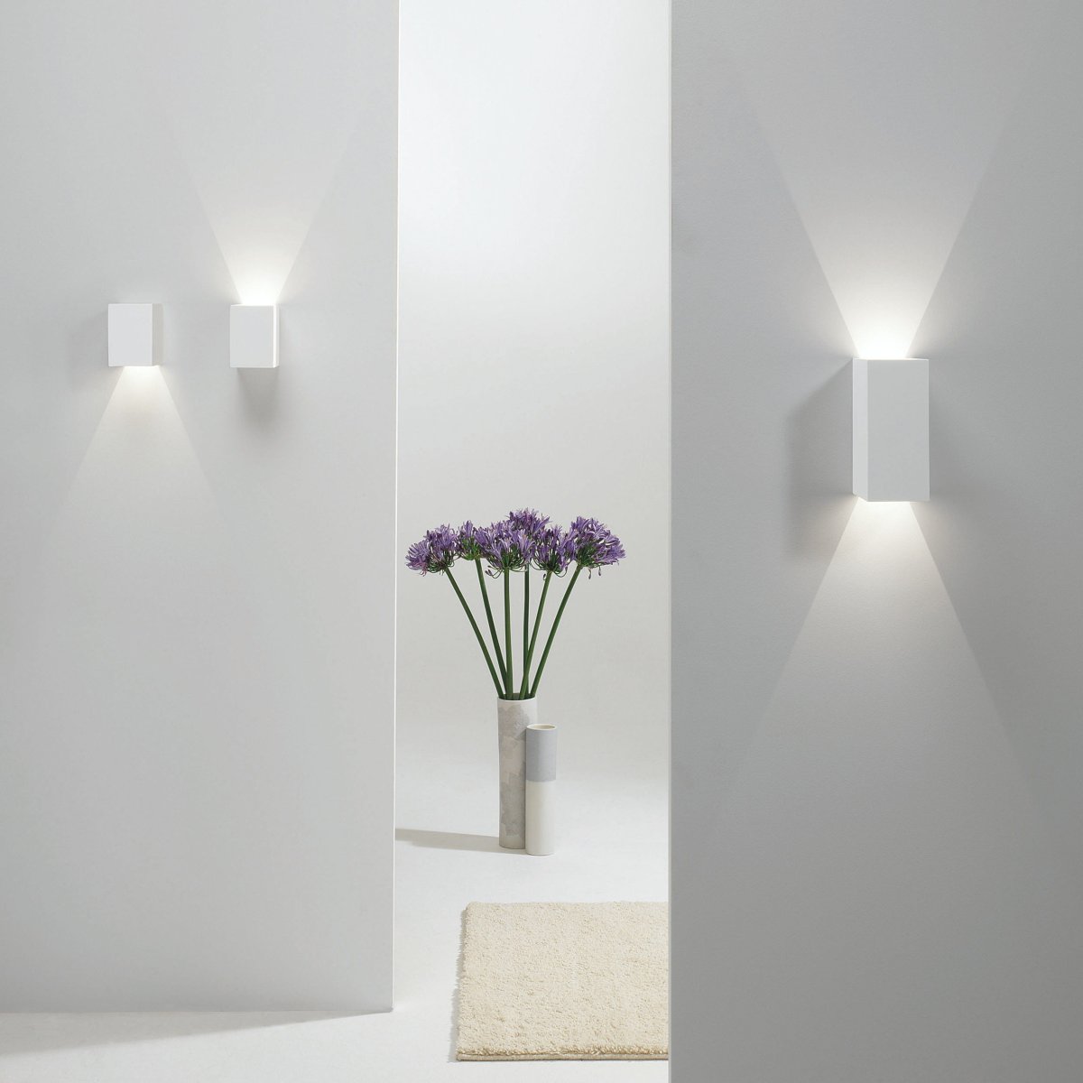 Ecola gx53-n51 св-к настенный бра 1xgx53 матовый белый 100x100x90 (кратно 2!) Fqn51fecb