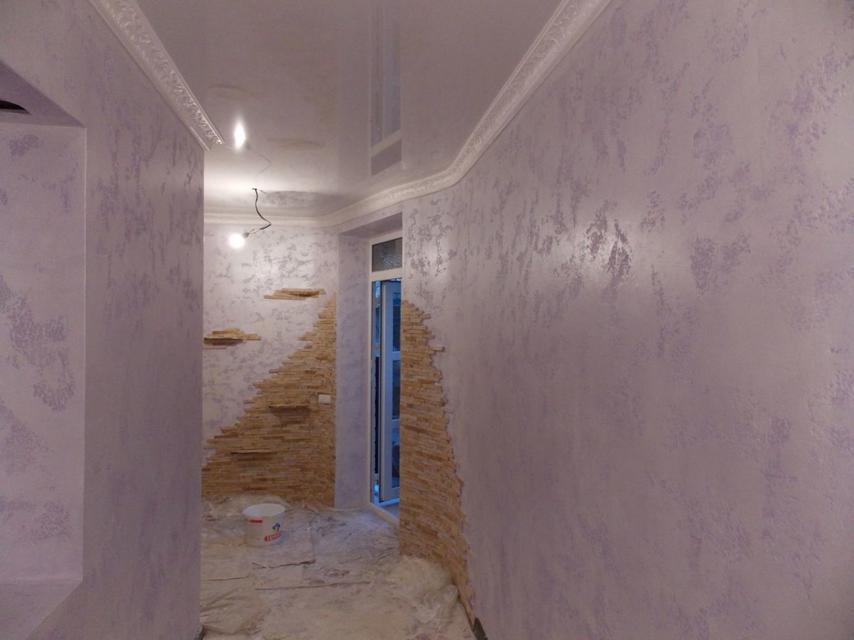 Декоративная штукатурка под бархат