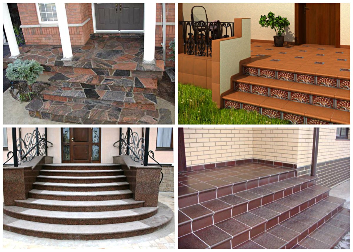 Отделка ступеней плиткой