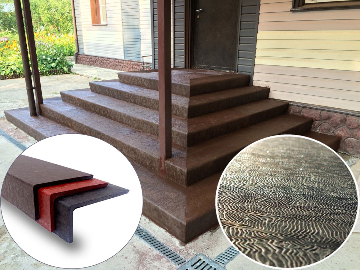 Лестница из натурального камня