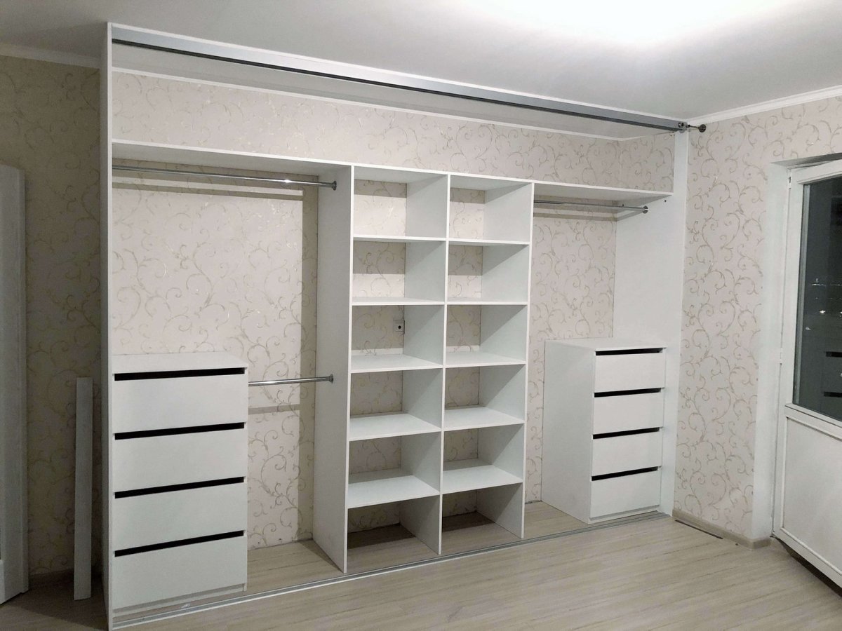Гардеробная шкаф купе встроенный