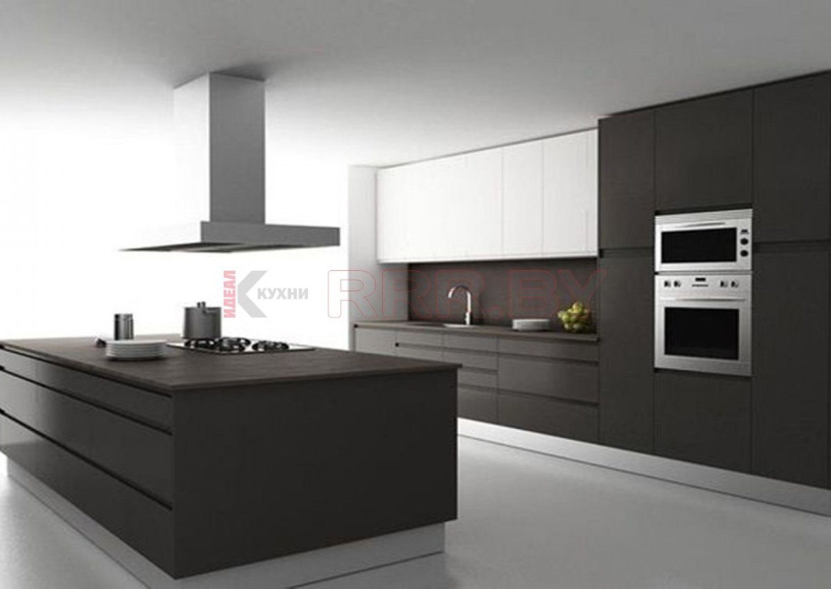 Кухня графитового цвета