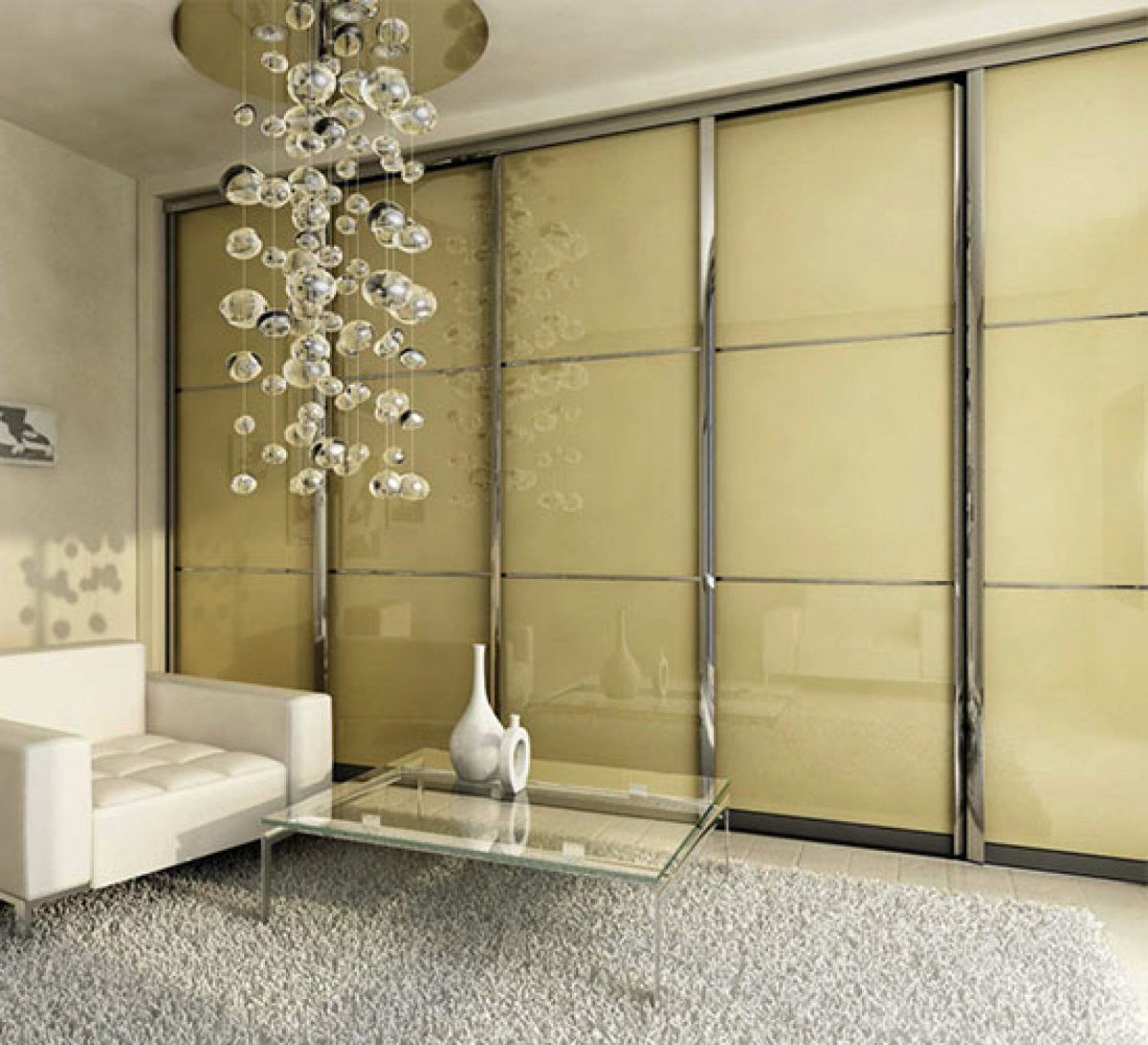 Встроенные шкафы во всю стену