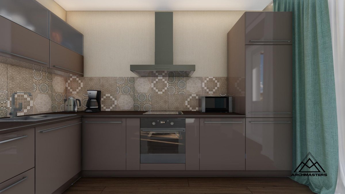 Кухня Акрилайн капучино