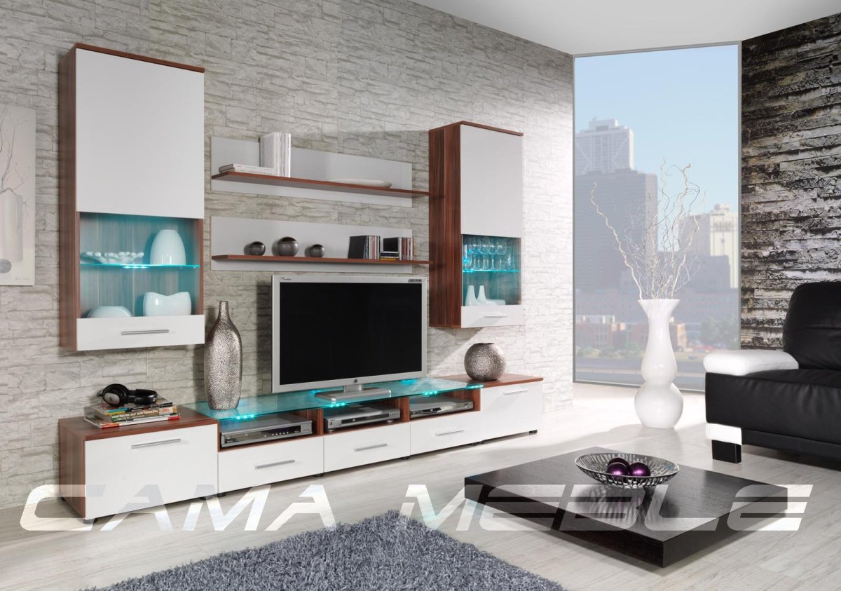 Стенка в зал в стиле Минимализм